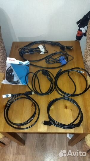 Новые кабели VGA, DVI, hdmi, Display Port
