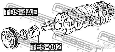 Шестерня коленвала Febest TES-002