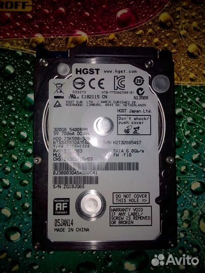 HDD 320GB hgst Hitachi Travelstar Z5K500-320 2.5