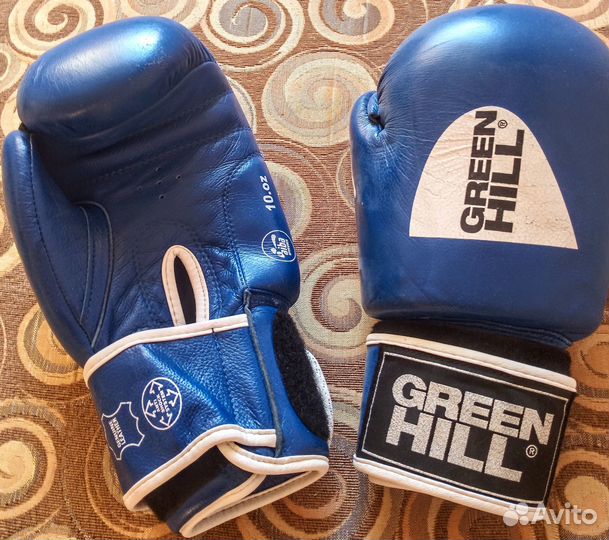 Боксерские перчатки 10 OZ green hill