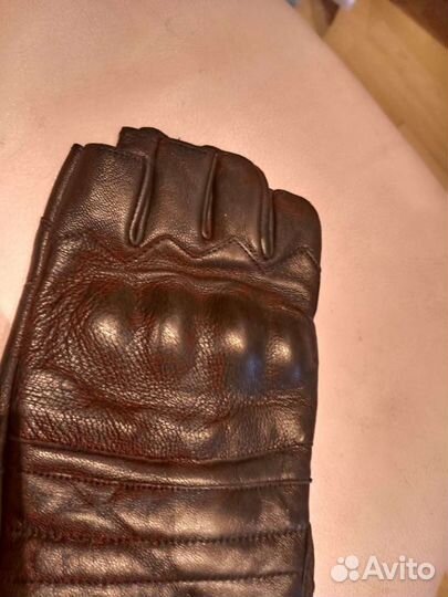 Перчатки тактические кожанные