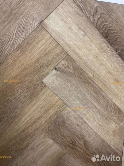 Виниловый ламинат елочкой