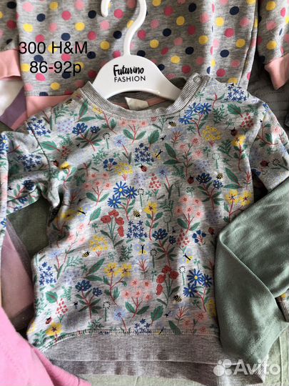 Кофты, лонгслив, платья, сарафан на девочку 86-98