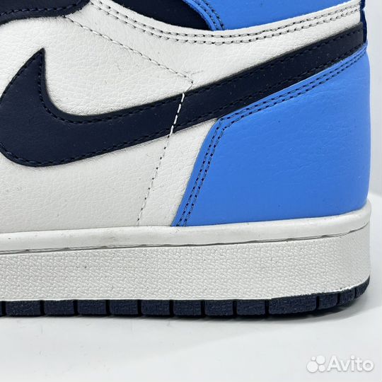 Кроссовки зима AIR jordan 1 high obsidian