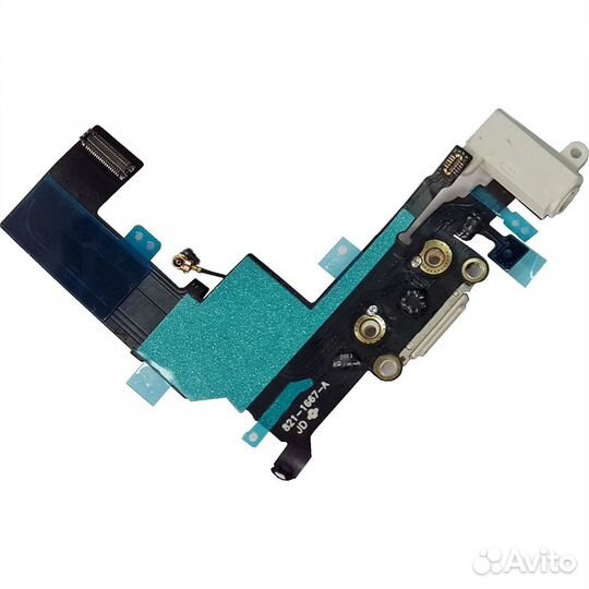Шлейф iPhone 5S с системным разъемом, разъемом гар