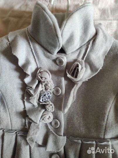 Пальто для девочки р 122-128 ermanno scervino