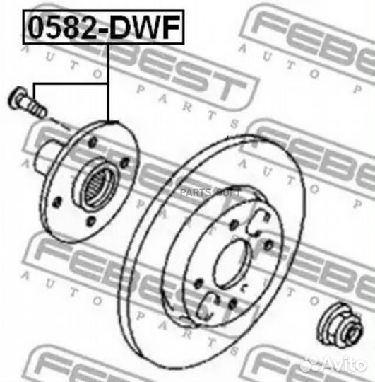 Febest 0582-DWF Ступица 0582-DWF