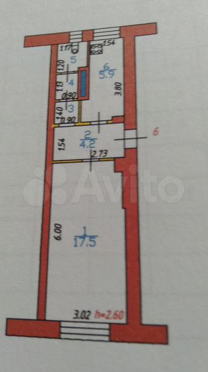 1-к. квартира, 31 м², 2/2 эт.