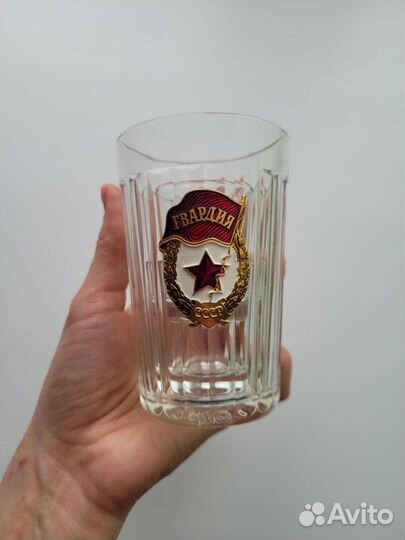 Кружка пивная, граненый стакан 