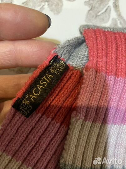 Набор шапка шарф перчатки женский оригинал