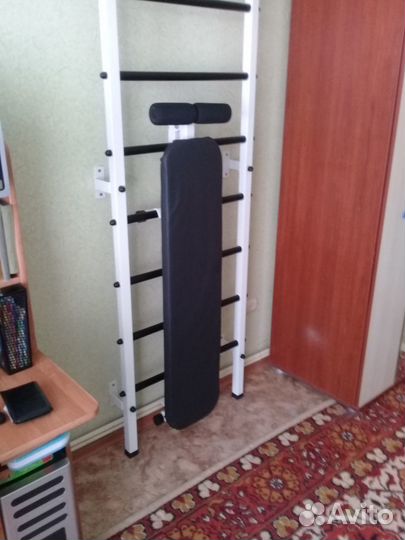 Шведская стенка с турником и скамейкой. Магазин