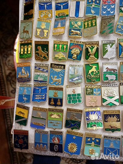 Значки гербы городов