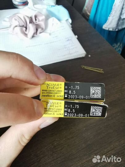 Линзы контактные acuvue trueye 1 day -1.75
