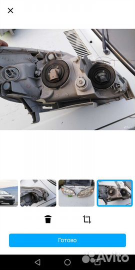 Передние фары королла е130