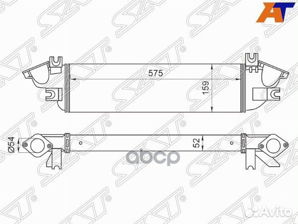 Радиатор интеркулера mitsubishi L200 15- 2.4D S