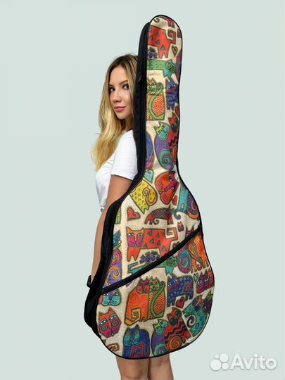 Утепленный чехол для гитары акустической