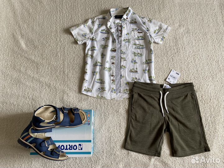 Mayoral новый костюм с рубашкой 2 в 1