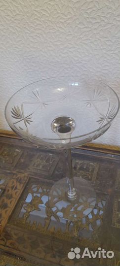 Ваза для фруктов на высокой ножке СССР