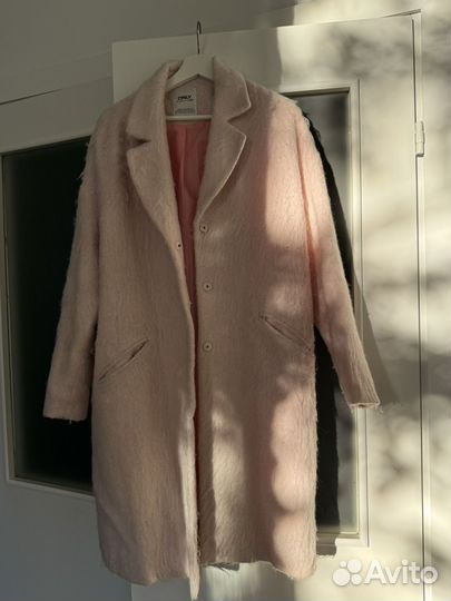 Пальто с длинным ворсом only