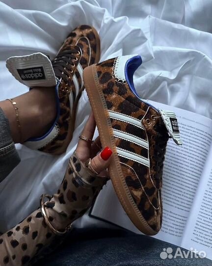 Кроссовки Adidas Wales Bonner Leopard