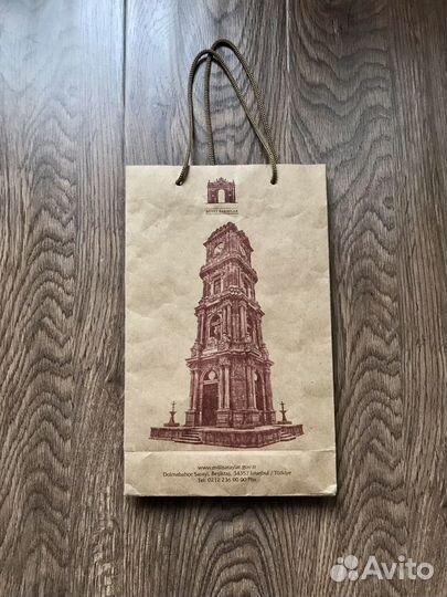 Подарочная коробочка и пакет Dolmabahçe Saray