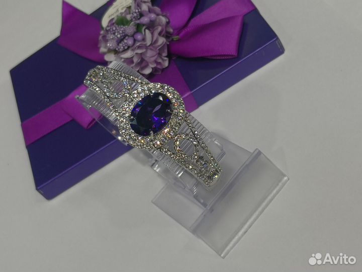 Браслет женский на руку бижутерия со стразами