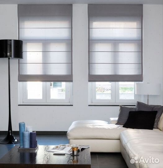 Римские шторы с установкой 