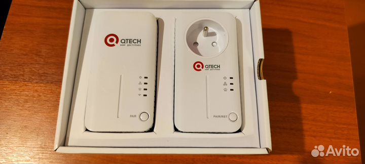 Комплект PLC-адаптеров qtech qpla-500.2P v3