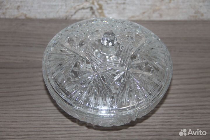 Конфетница хрустальная СССР