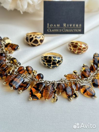 Винтажный браслет кольцо Joan Rivers