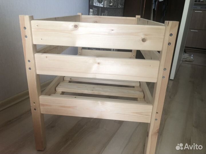 Детская кровать для новорожденных с матрасом