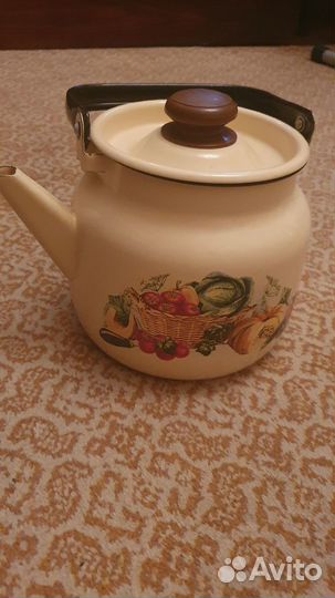 Чайник эмалированный новый