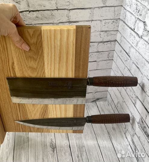 Деревянная подставка для ножей ручная работа