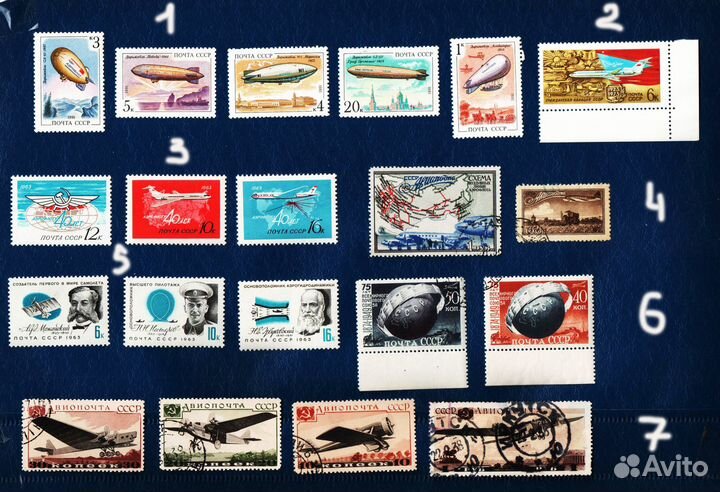 Марки СССР - Авиация