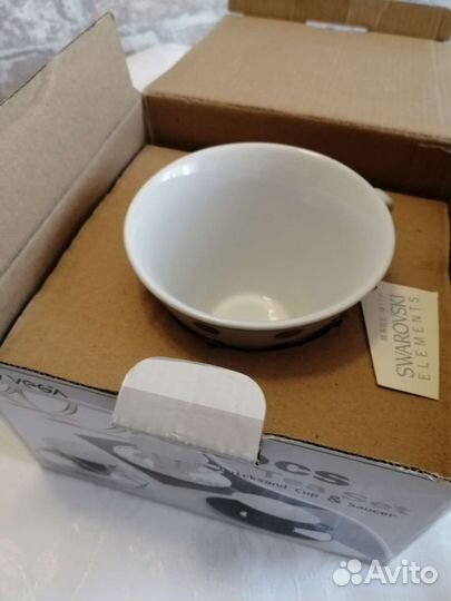 Чашка с блюдцем новая