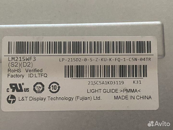 Матрицы для ноутбуков и моноблоков