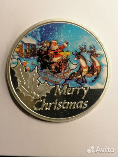 Рождественские монетовидные жетоны