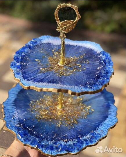 Фруктовница этажерка из эпоксидной смолы