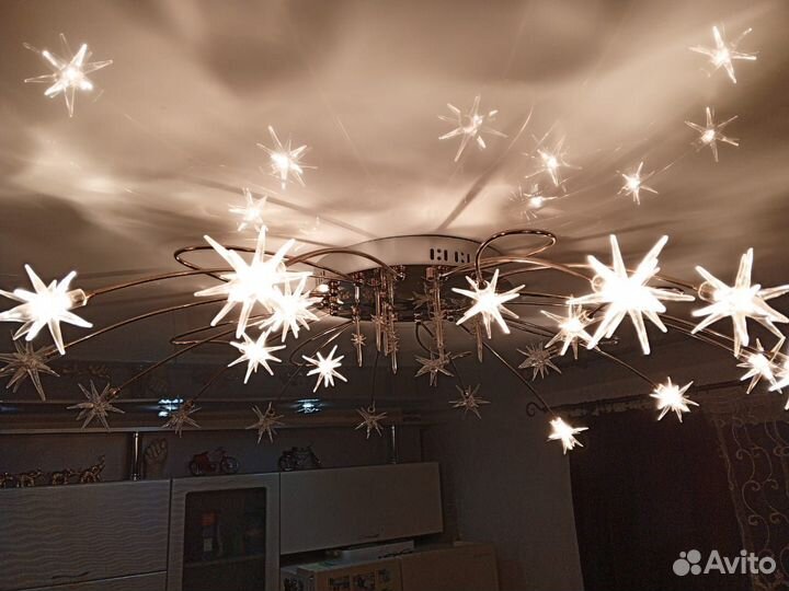Люстра потолочная бу