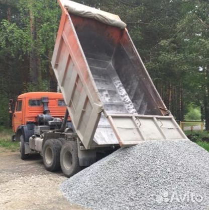 Щебень, окол, гравий, песок, керамзит, гпс, отсев