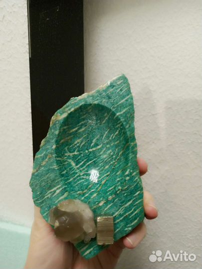 Пепельница. Натуральный амазонит