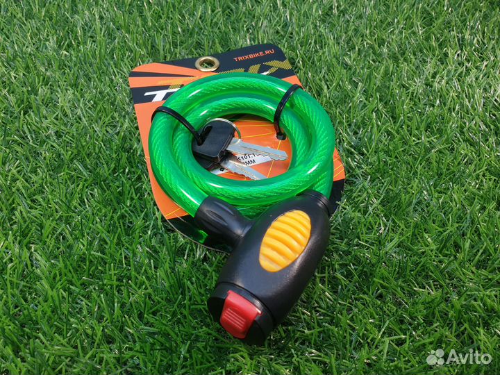 Трос противоугонный 12х800мм с ключами