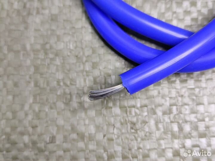 Провод высоковольтный для мотоцикла, силикон синий