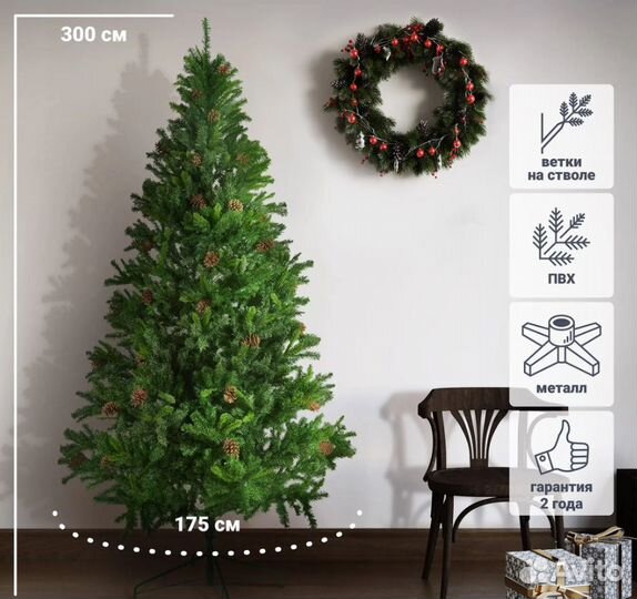 Ель,гирлянды,сувениры. Новогодний декор