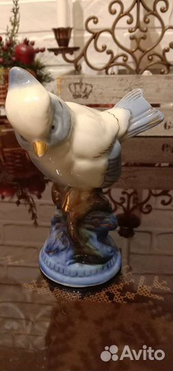 Статуэтка фарфор (50-60г) Синица хохлатая