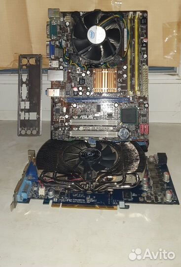 Asus P5KPL + 4 ядра + видюха + озу