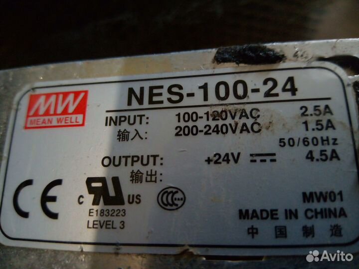 Блок питания 24V, 6A, 150W