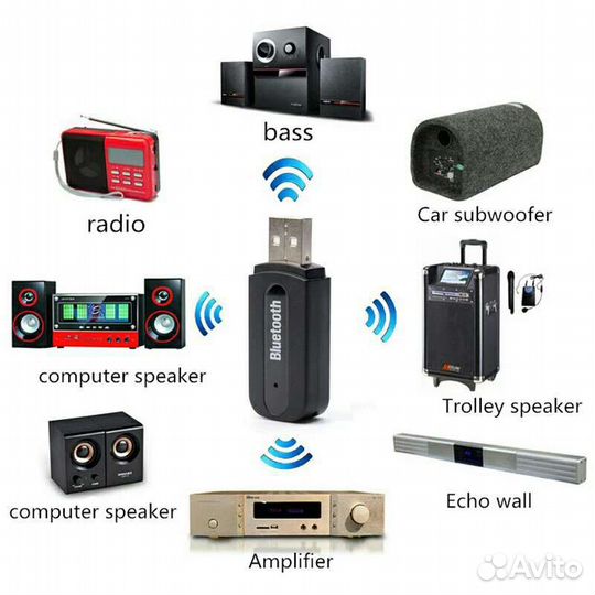 Приёмник блютуз аудио, новый