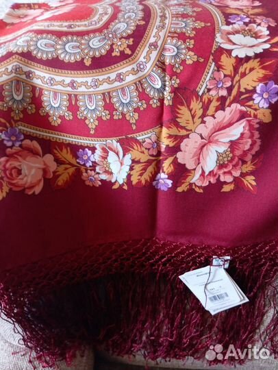 Павловопосадский платок шерсть