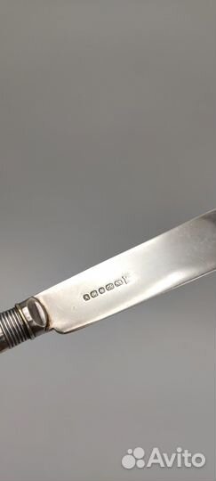 Нож столовый имитация кости серебрение нач. XX в.Н